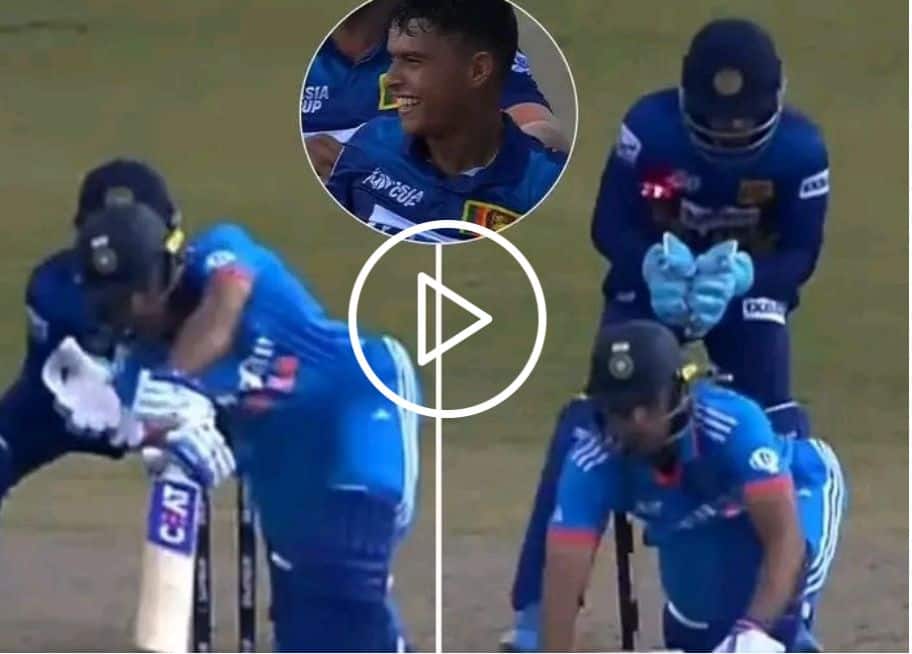 [Watch] Shubman Gill Left 'Shell Shocked' by Wellalage's Dream Delivery